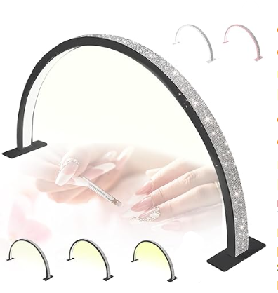 Vista 6 de Lámpara de media luna Luz Led - Media Luna: Rosa Grande